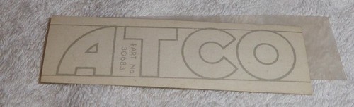 Vintage lawn mower decals