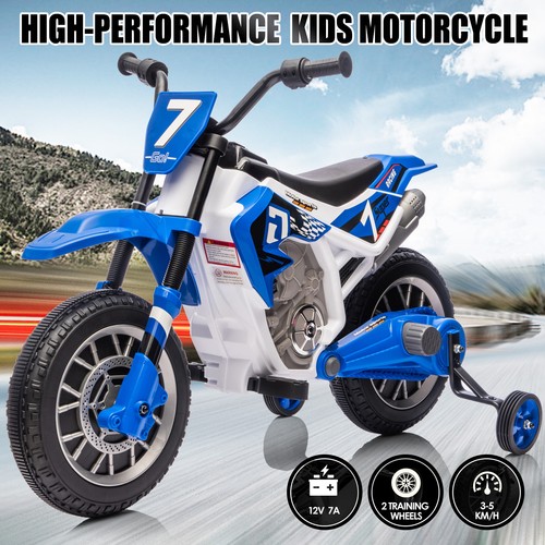 Blue 12v electric kids ride - blue,