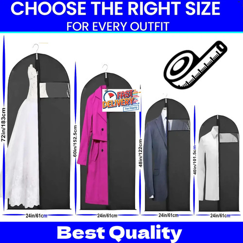 Zip hanging garment bag - hanging,