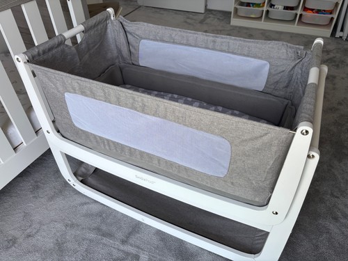 Snuzpod4 baby bedside cot grey - snuzpod4,