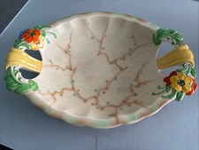 Vintage  Art Deco Falcon Ware  Flora Patterned  Fruit /serving  Bowl
