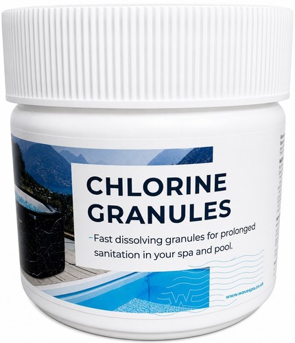 Wave chlorine granules for hot - for,