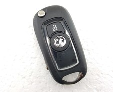 VAUXHALL ASTRA K / CORSA E 2 BUTTON REMOTE FLIP KEY FOB - TESTED (GLOSS BLACK)