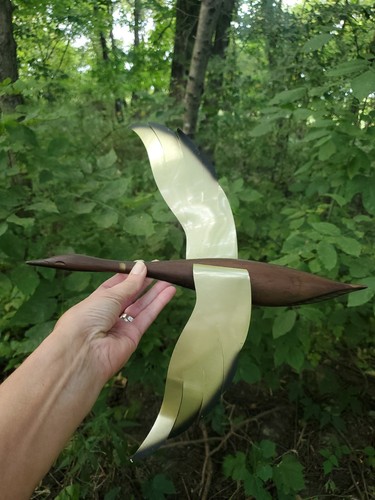 Vtg brass metal flying duck - metal,