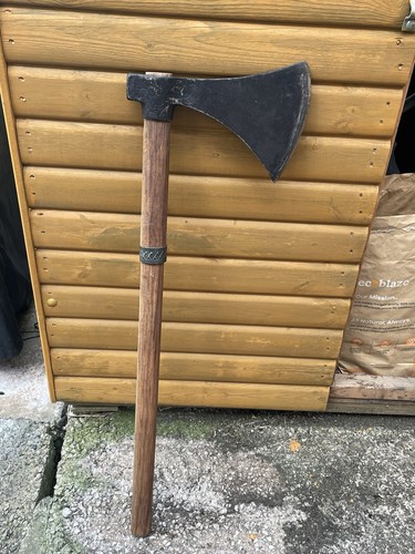 Large antique felling axe - large, 3ft
