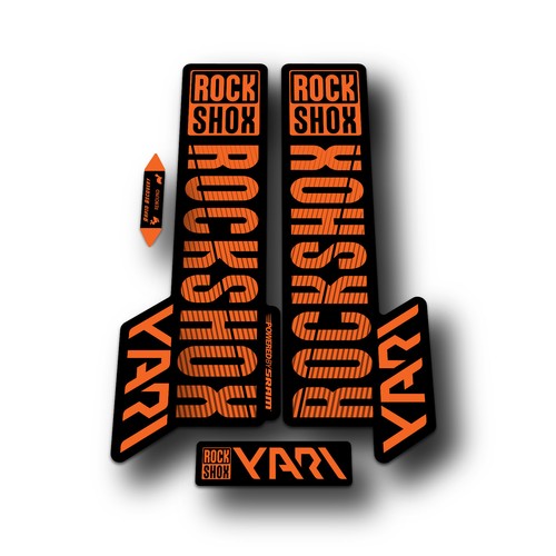 Rockshox yari fork stickers - yari,