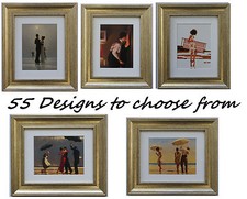 Jack Vettriano Framed Art Prints 33cm x 28cm 55 designs to choose GOLD frame