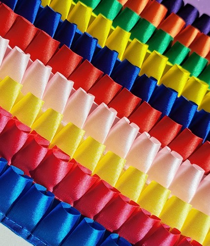 Fabulous pleated acetate satin - pleated,