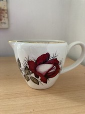 Vintage Arklow pottery milk jug  Autumn Rose desigh