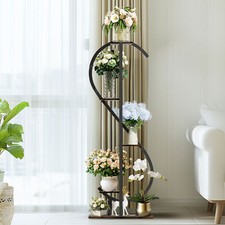 S-shaped Metal Plant Stand