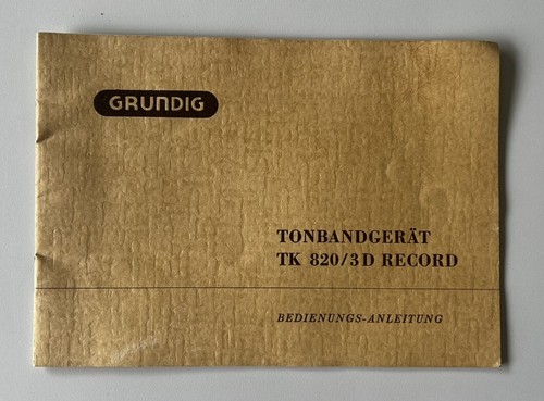 Grundig 820 tape - grundig, tk