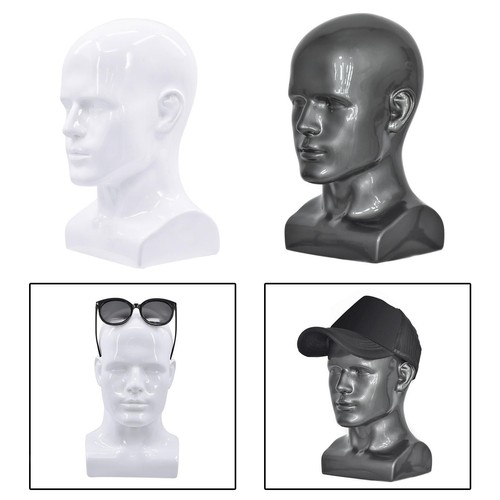 Pvc male mannequin head - male,