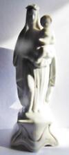 Antique French Old Paris Porcelain Madonna Virgin Mary Figure Holy Statue 7 1/2"