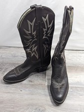 VTG Adams Biltrite Cowboy Boots Women's Leather Brown Est Size 8