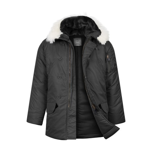 Army parka padded jacket - army,
