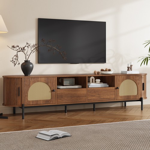 Cabinet unit sliding rattan - tv,