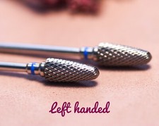 Carbide Nail Drill Bit Blue Medium Gel acrylic removal Corn Left Hand 1pc Type2