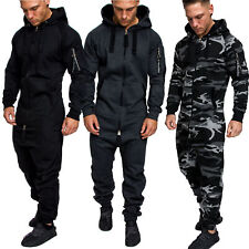 Mens Jumpsuit Coveralls Jogging Cargo Style Onesie Sports Suit Camouflage 3006