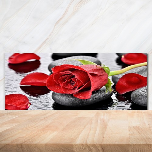 Kitchen glass splashback - kitchen,