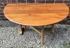 Ercol Gate Leg Table Solid Elm