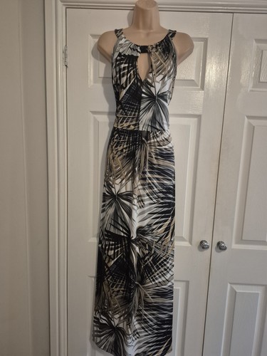 Beige black summer maxi - summer,