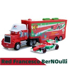 2PCS Disney Pixar Cars Red Francesco BerNOulli Hauler Truck Diecast Toy Car-New~