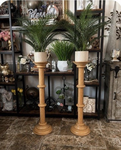 Vintage pair beech barley - beech,