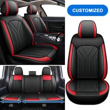 Car Seat Cover Custom For 2009-2014 Ford F-150 XL/XLT Extended Cab Leather Cover