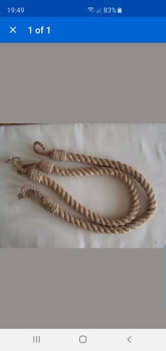 Jute hessian rope tiebacks - rope,