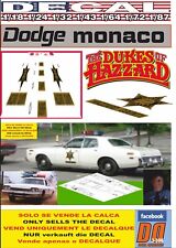 DECAL DODGE MONACO DUKES OF HAZZARD ROCO`S POLICE (06)