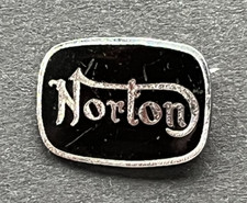 MOTORCYCLE Pin Badge NORTON Black