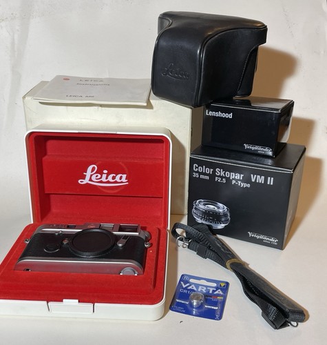 Leica silver rangefinder - silver,