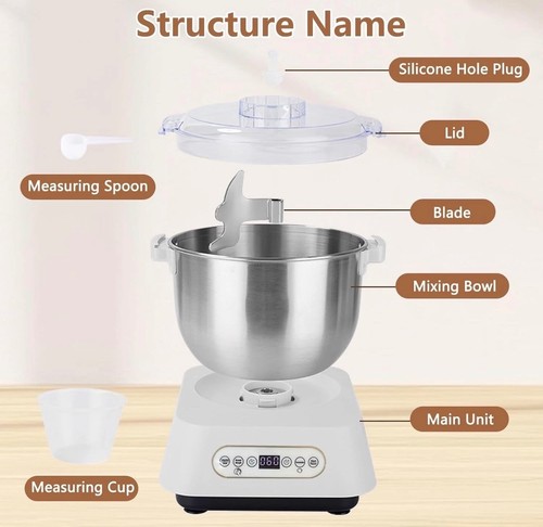 Dough mixer 200w stainless - mixer,