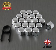 20 Car Bolts Alloy Wheel Nuts Covers 17mm Chrome For  Volkswagen Passat B5 B6