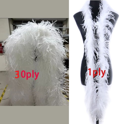 Ostrich feather boa thick - ostrich, 2m