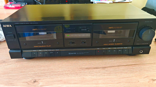 Aiwa wx333k dual cassette - ad-wx333k,