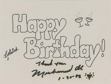 Muhammad Ali-Signed Birthday