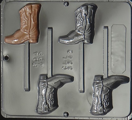 Cowboy boot lollipop - boot, chocolate