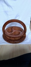 Carved Wooden Fruit Bowl