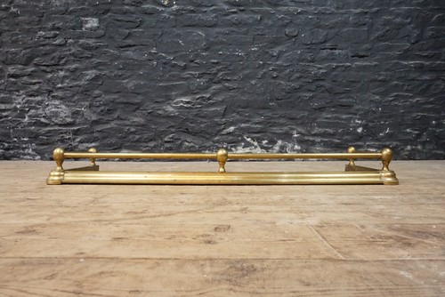 Antique victorian brass fire - victorian,
