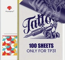 Phomemo TP31 Tattoo Transfer Paper 100 Sheets 8x13cm for TP31 Mini Printer Gift