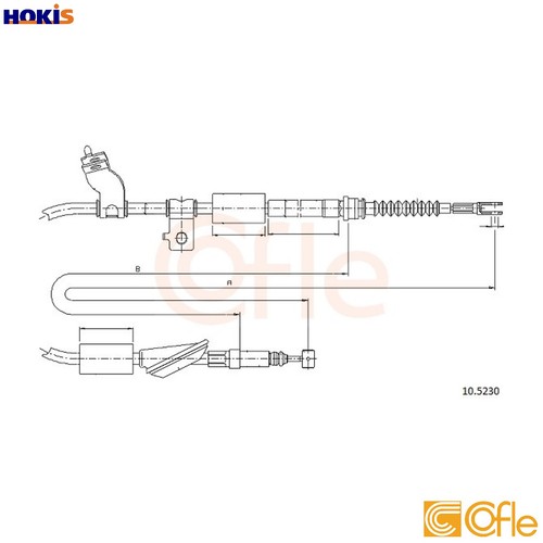 Cable pull parking - cable, brake