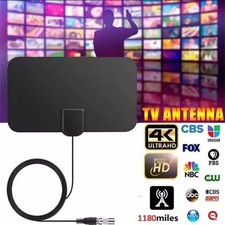 Digital TV Aerial Indoor 250+ Miles Long Range - Amplified HD TV Antenna Indoor