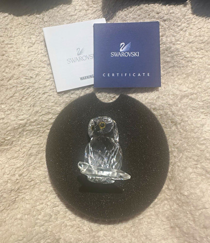 Swarovski clear crystal owl - crystal,