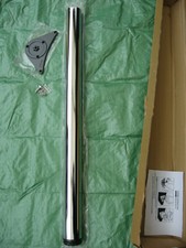 Adjustable Breakfast Bar Leg Kitchen Worktop Support 870 x 60mm Polished Chrome.