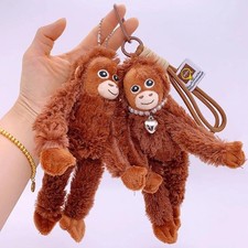 20cm Cute Little Monkey Pendant Plush Doll Animal Hanging Plushies Doll Random