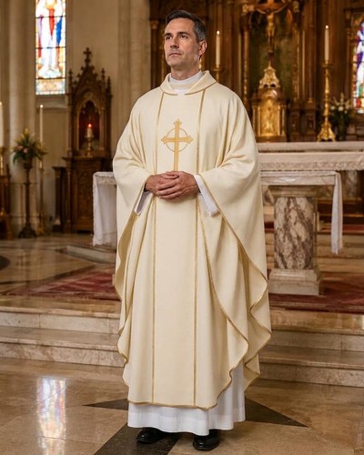 Ivory catholic priest - catholic,