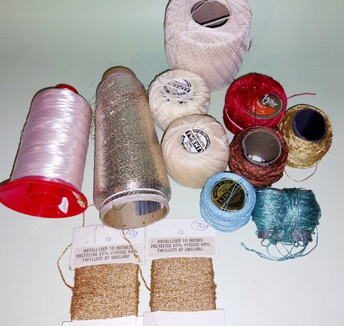 Vintage crochet cotton - cotton, lot