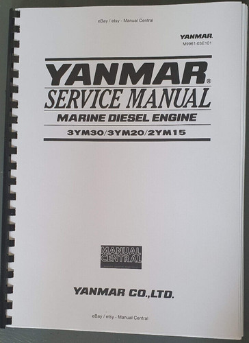 Yanmar service manual marine - yanmar,