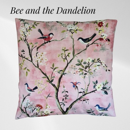 Birds and floral pink - floral, chinese